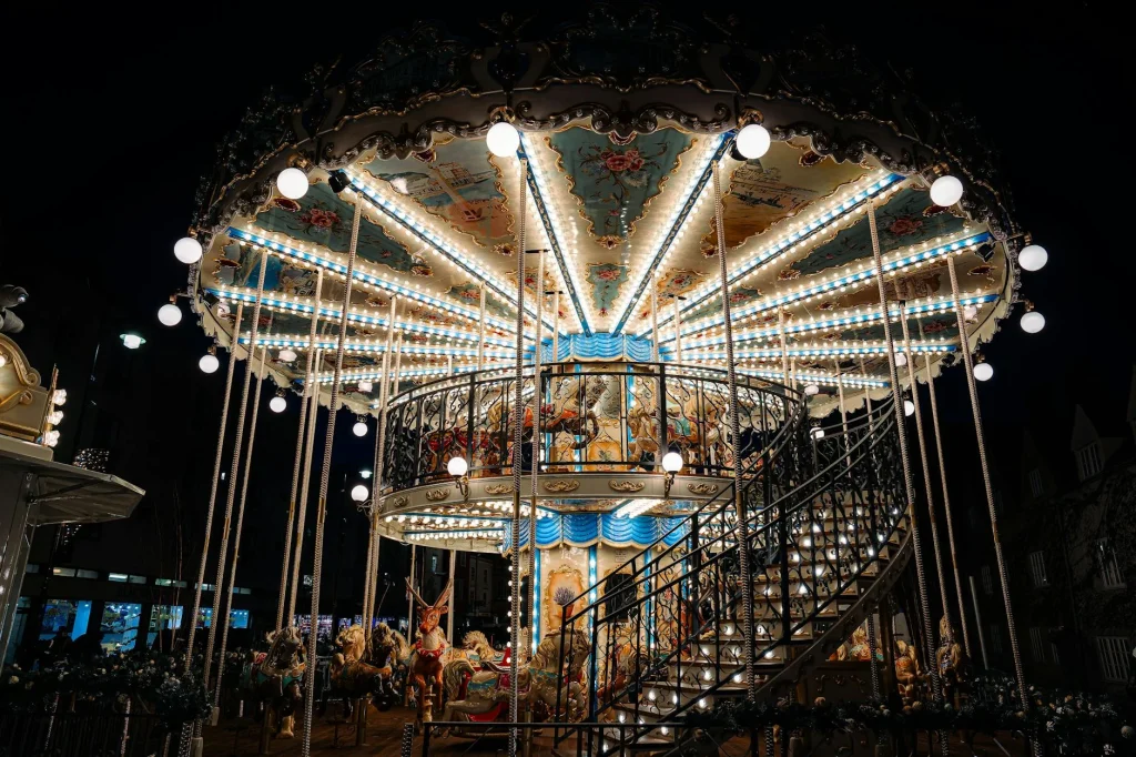 Night Lights Glowing Park