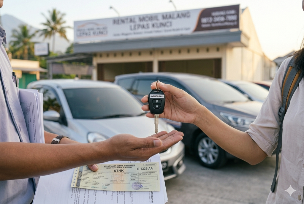 Proses verifikasi dokumen sewa mobil Malang lepas kunci
